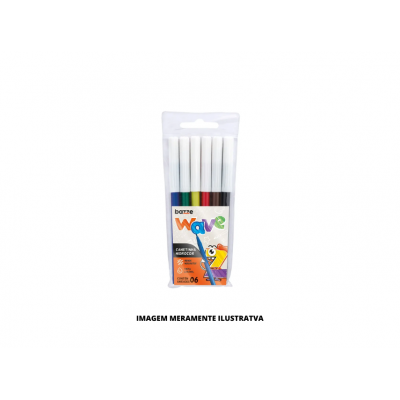 CANETINHA HIDROCOR - BAZZE - PF WAVE - CJTO 6 CORES